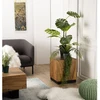 Image de Sam - table d'appoint carrée 38x38cm bois suar piètement noir
