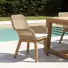 Image de Kally - lot 2 fauteuils jardin rotin synth. Et coussin pieds droits