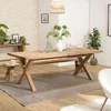 Image de Sandy - table à manger rectangulaire 220x100cm bois pin recyclé