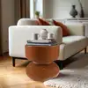 Image de Hortense - table d'appoint design en fer couleur brun