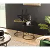 Image de Johan - set de 2 tables d'appoint gigognes rondes aluminium doré