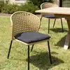 Image de Malo - lot de 2 chaises rotin synthétique couleur naturelle
