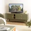 Image de Ethan - meuble tv 1 porte, 2 tiroirs et 2 niches en bois vert