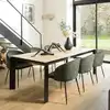 Image de Tom - lot de 2 chaises tissu velours vert sapin dossier enveloppant