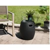 Image de Hector - table d'appoint de jardin ronde béton 43x43 cm noir