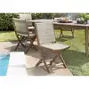 Image de Vick - ensemble de 2 chaises de jardin pliantes bois acacia et rotin