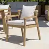 Image de Celestin - lot de 2 fauteuils bois acacia et cordage synth. Beige et gris