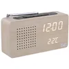 Image de Radio réveil led avec finition bois