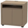 Image de Meuble cuisine extérieur taupe pour cuisson avec tablette 80 x 55 cm - le marqui