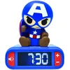 Image de Réveil avec veilleuse captain america en 3d