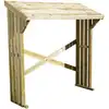 Image de Mini abri buches bois 180x68x179cm