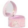 Image de Grand coeur musical ballerine rose