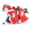 Image de Figurine cheval du chevalier licorne rou