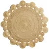 Image de Tapis rond jute ajouré 120cm cordou