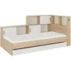 Image de Lit gabin 90 x 200 cm blanc et bois