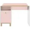 Image de Bureau 1 porte blanc rose