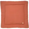 Image de Tapis de jeu en gaze de coton terracotta (100 x 100 cm)