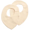 Image de Lot de 2 bavoirs en double gaze de coton vanille