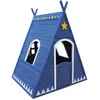 Image de Tipi cabane pour enfant en bois peint