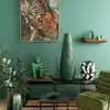 Image de Fauteuil en velours vert hutch