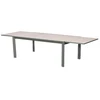 Image de Table de jardin rectangulaire extensible rallonge coulissante alu evasion effet