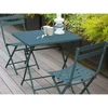 Image de Table de jardin carrée greensboro 70 x 70 cm bleu canard - hespéride