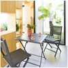 Image de Table de jardin carrée azua 2 places graphite - hespéride
