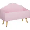 Image de Coffre pour enfant nuage l.58 cm rose