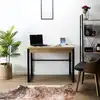 Image de Bureau - home deco factory - bois et métal - marron et noir