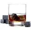 Image de Lot de 9 pierres à whisky - cook concept - rafraîchit sans diluer - gris et noir