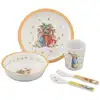 Image de Coffret cadeau 5 pièces pierre lapin abricot