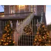 Image de Sapin de noël lumineux demi sapin led ambre 1m50 intérieur