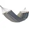 Image de Hamac graphik anthracite-taupe 300x140cm certifié fsc 100%