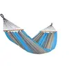 Image de Hamac graphik turquoise-anthracite 300x140cm certifié fsc 100%