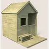 Image de Cabane en bois traité avec terrasse et b