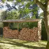 Image de Abri-bûches en bois 203 x 114,5 x 410cm