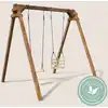 Image de Portique en bois carré 2 agrès avec bala