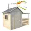 Image de Cabane en bois avec pergola ajourée euge