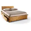 Image de Lit rangement bois massif tania