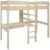 Image de Lit mezzanine bois massif tim 90 x 200 cm