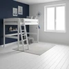 Image de Lit mezzanine bois massif 140 x 190 cm