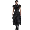 Image de Robe de bal noire mercredi addams 164 cm