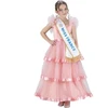 Image de Déguisement robe miss france rose 116 c