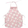 Image de Tablier de cuisine froufrou en tissu imperméable fleurs