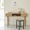 Image de Bureau en bois de manguier et cannage