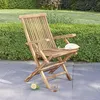Image de Fauteuil de jardin en teck huilé pliant