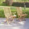 Image de Lot de 2 fauteuils de jardin en teck hui