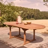 Image de Table de jardin ovale teck huilé 8/10pe