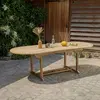 Image de Table de jardin en teck brut qualite gra