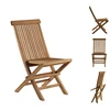 Image de Lot de 2 chaises de jardin en teck brut